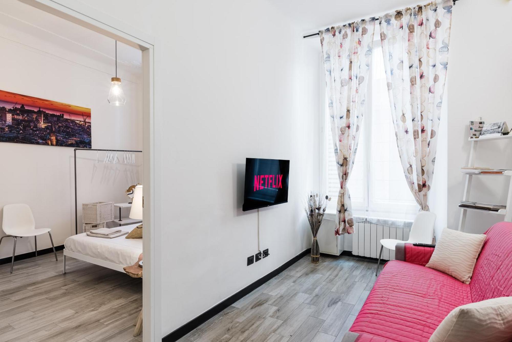 Acquario 5 Minuti, 1Br , Free A-C, Wifi & Netflix "City Center" By Tilo Генуа Екстериор снимка